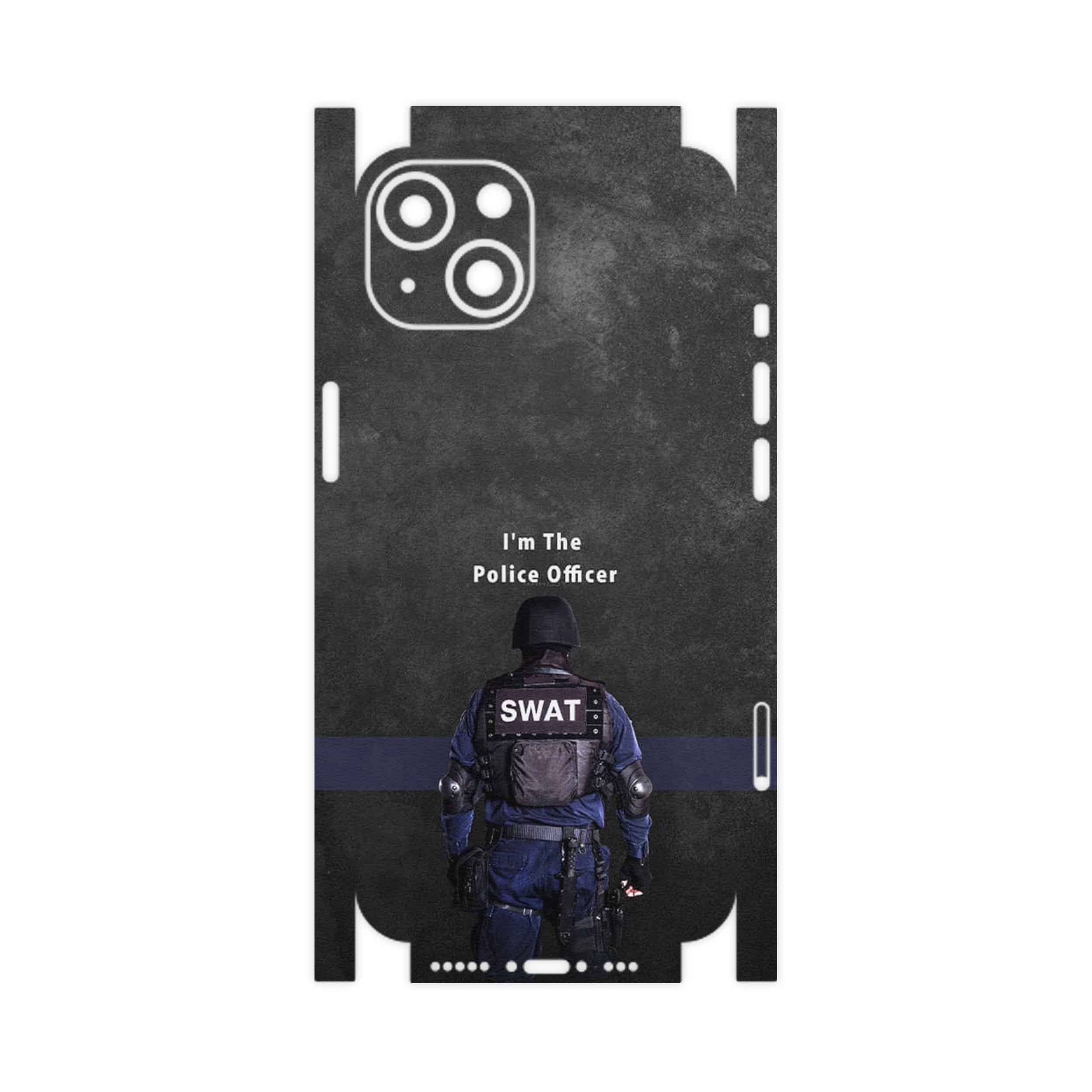 برچسب پوششی ماهوت مدل Police Officer-FullSkin مناسب برای گوشی موبایل اپل iPhone 13