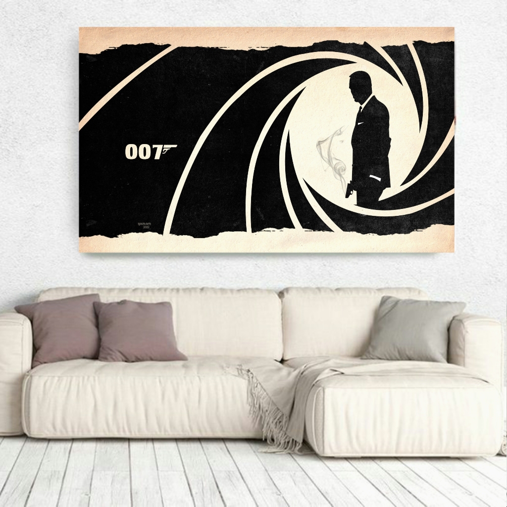  تابلو بوم طرح 007جیمزباندمدل BH119
