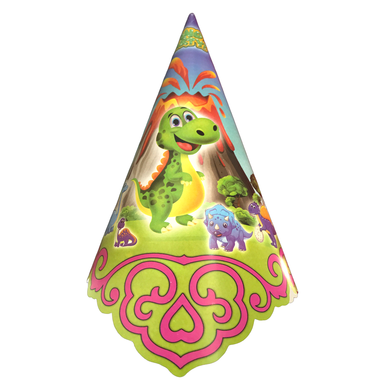 کلاه تولد مسترتم طرح دایناسور بسته 6 عددی