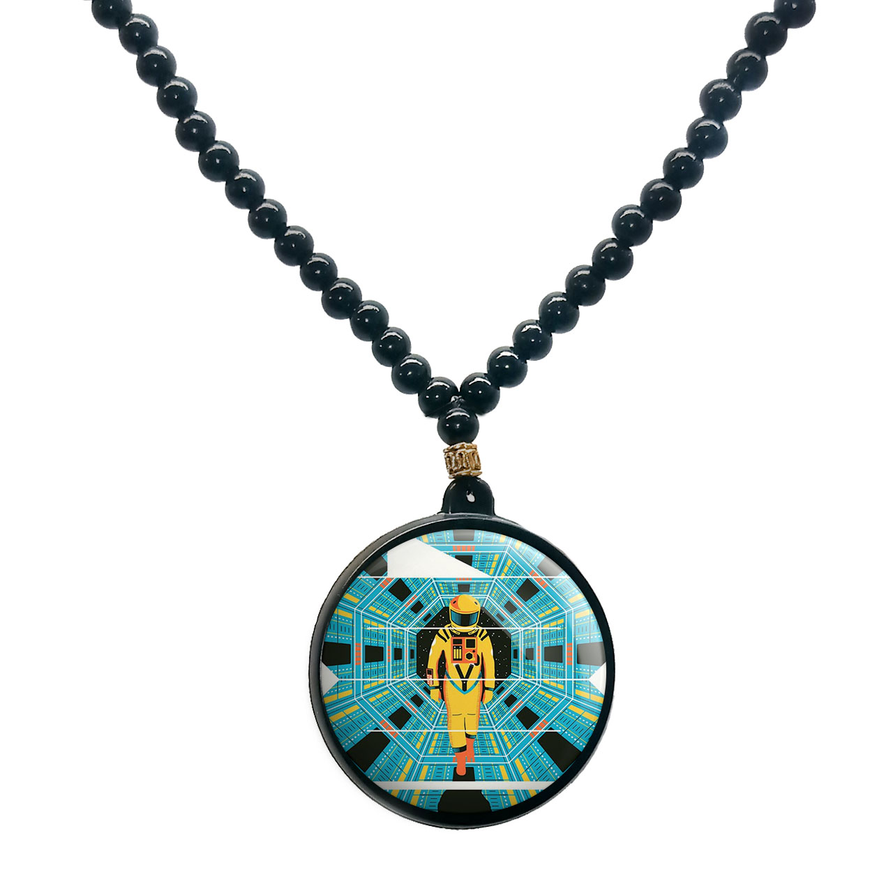 گردنبند پرمانه طرح Interstellar کد pmd.24280 مدل دو طرفه