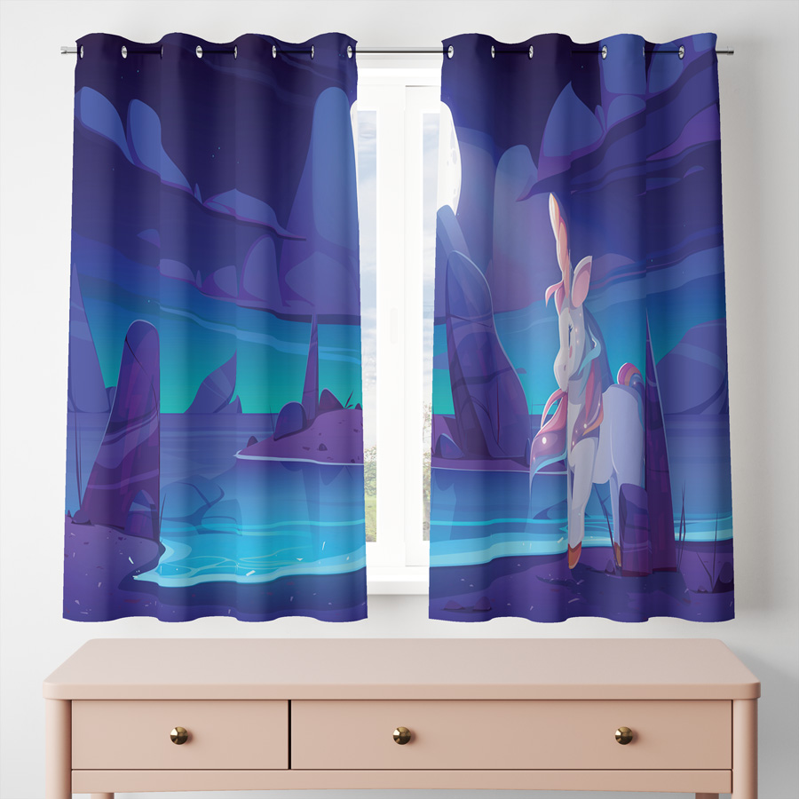 پرده مدل مخمل پانجی کد 7874 سایز 200x140 سانتی متر