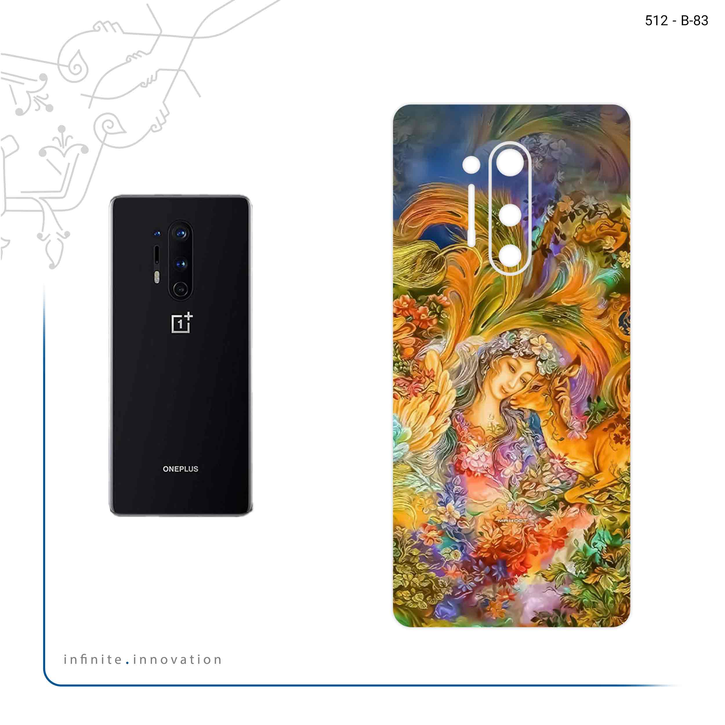 برچسب پوششی ماهوت مدل Persian miniature 3 مناسب برای گوشی موبایل وان پلاس 8 Pro