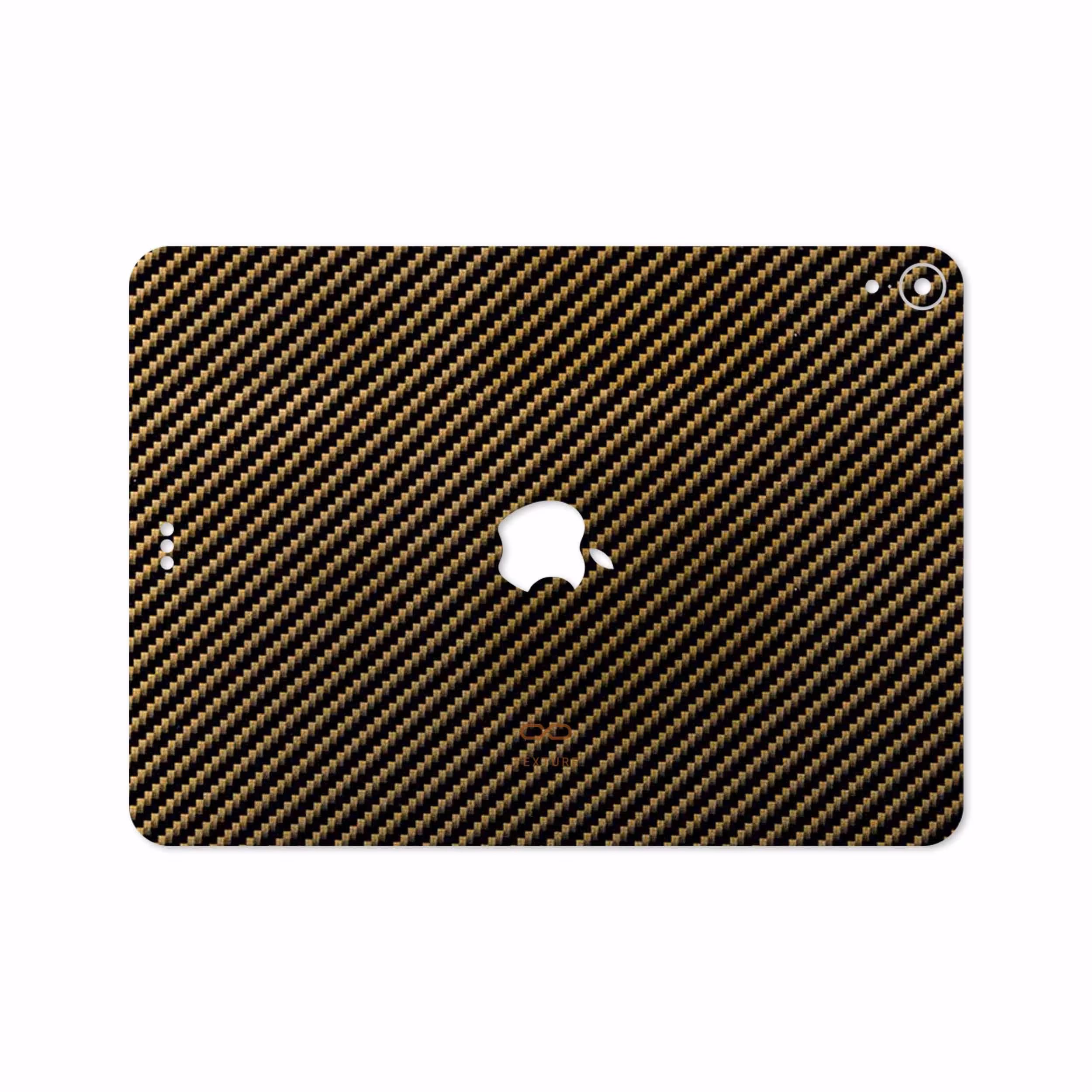 برچسب پوششی ماهوت مدل Glossy-Brown-Fiber مناسب برای تبلت اپل iPad Pro 11 2018 A1934