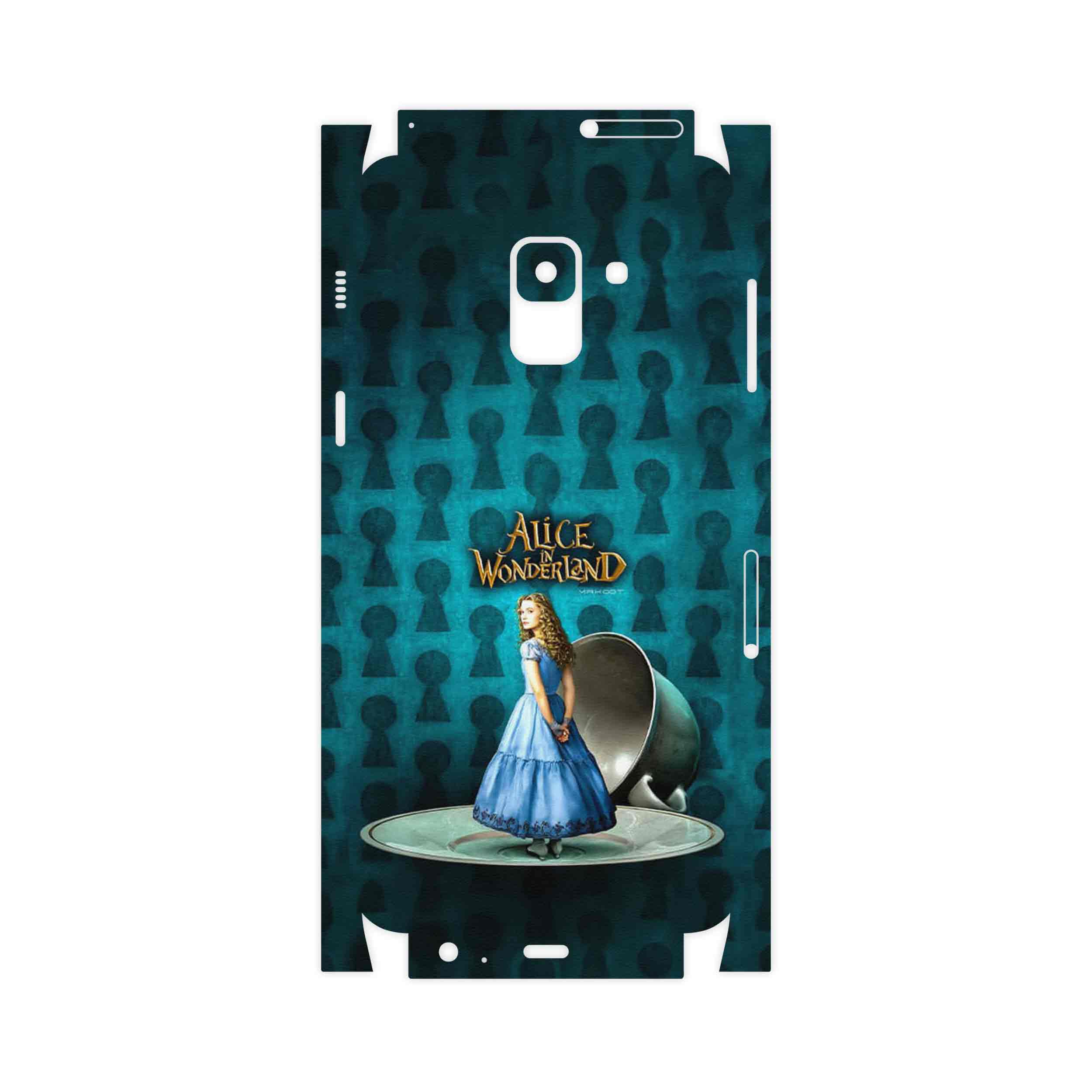 برچسب پوششی ماهوت مدل Alice in Wonderland-FullSkin مناسب برای گوشی موبایل سامسونگ Galaxy A8 2018