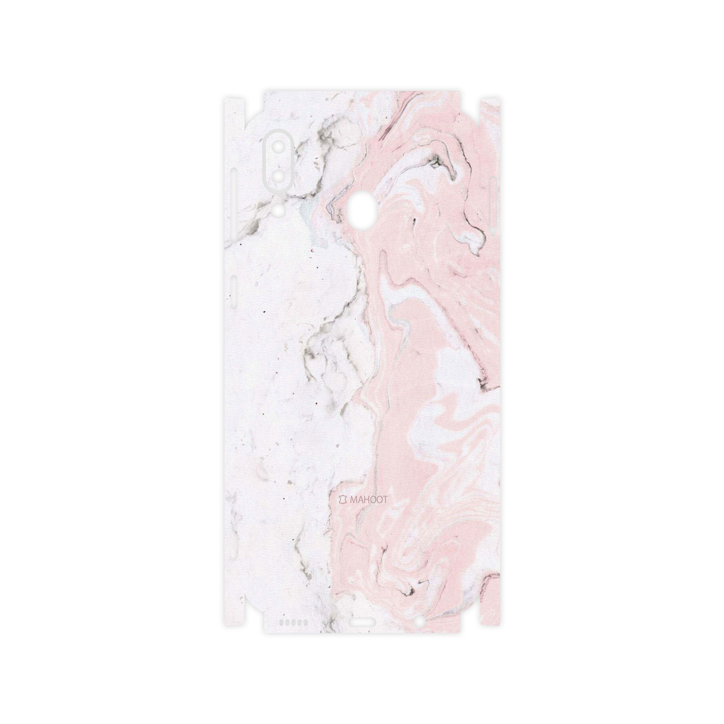 برچسب پوششی ماهوت مدل Blanco-Pink-Marble-FullSkin مناسب برای گوشی موبایل سامسونگ Galaxy M20