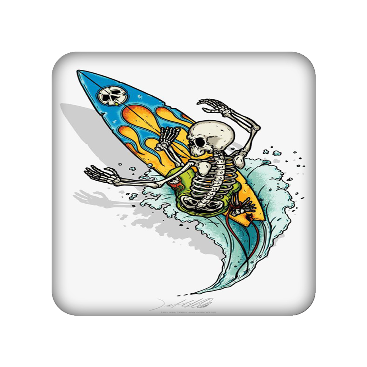 زیر لیوانی طرح اسکلت کد 954