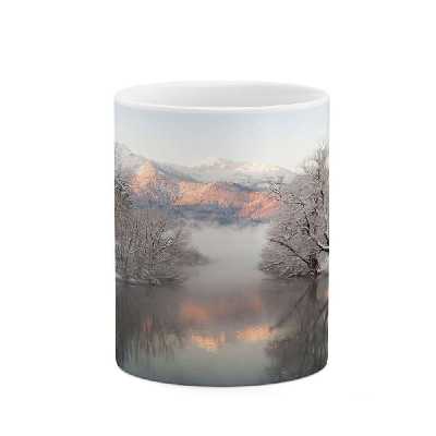 ماگ کاکتی طرح منظره برفی مدل mgs14850