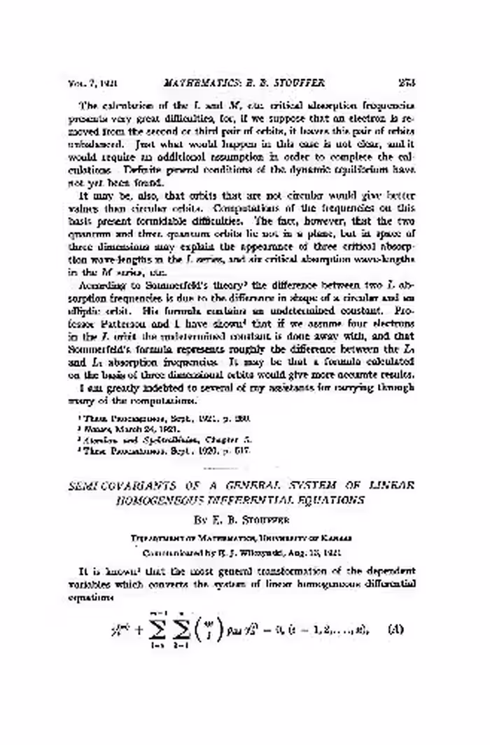 خرید و دانلود نسخه کامل کتاب Semi-covariants of a General System of Linear Homogeneous Differential Equations