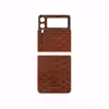برچسب پوششی ماهوت مدل Brown-Snake-Leather مناسب برای گوشی موبایل سامسونگ Galaxy Z Flip3 5G
