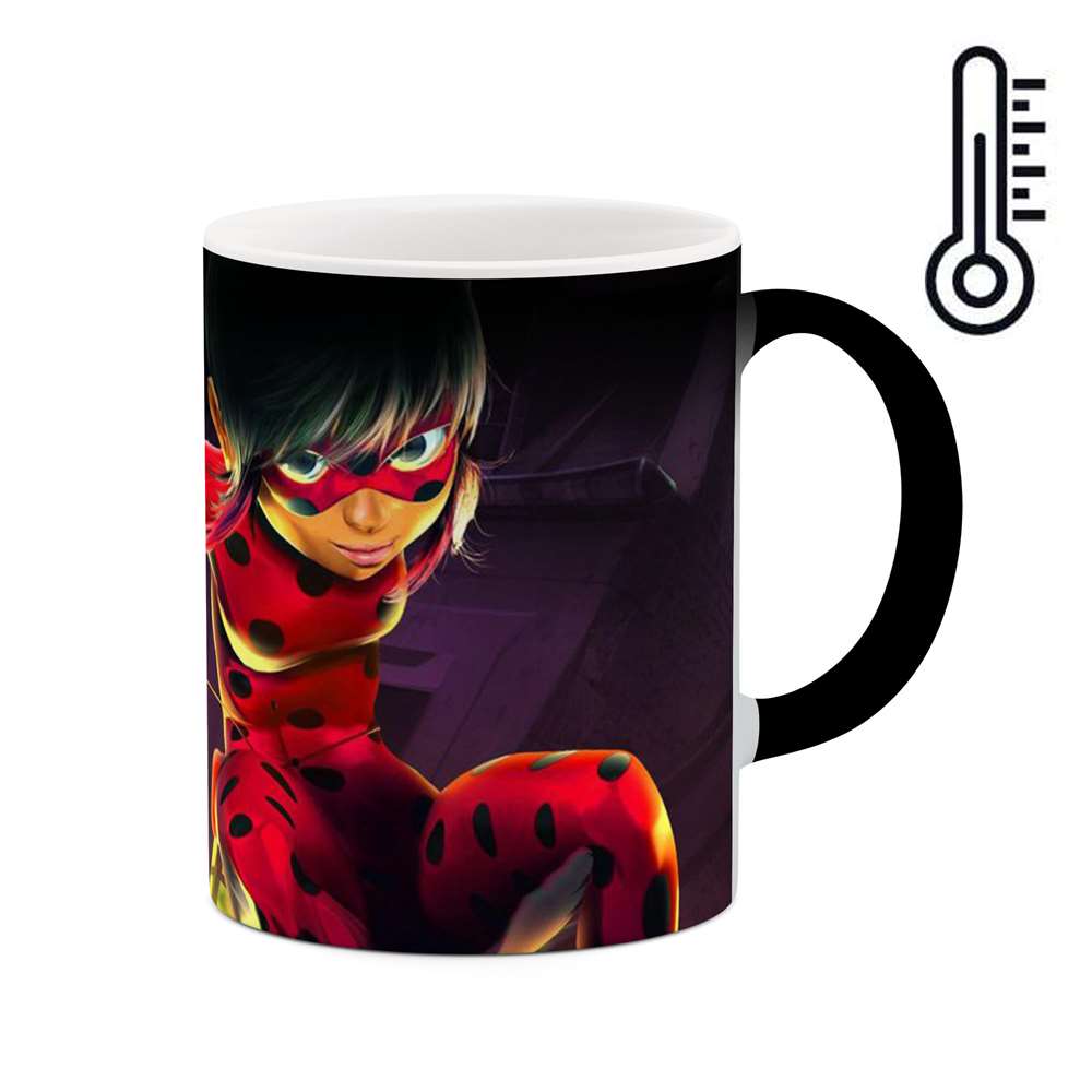 ماگ حرارتی طرح انیمیشن دختر کفشدوزکی مدل mgph13380