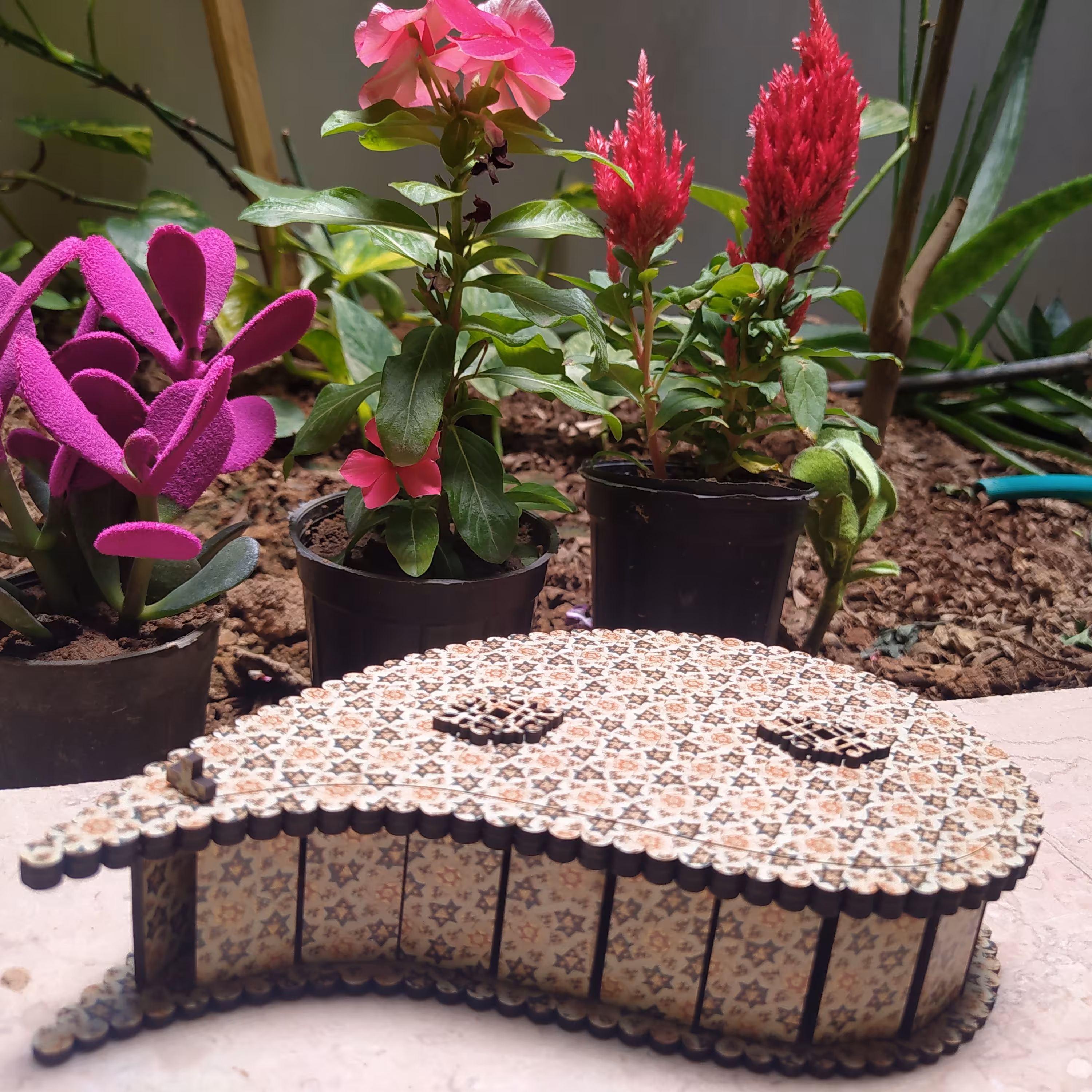 جعبه هدیه ترنج  چوبی ام دی آف