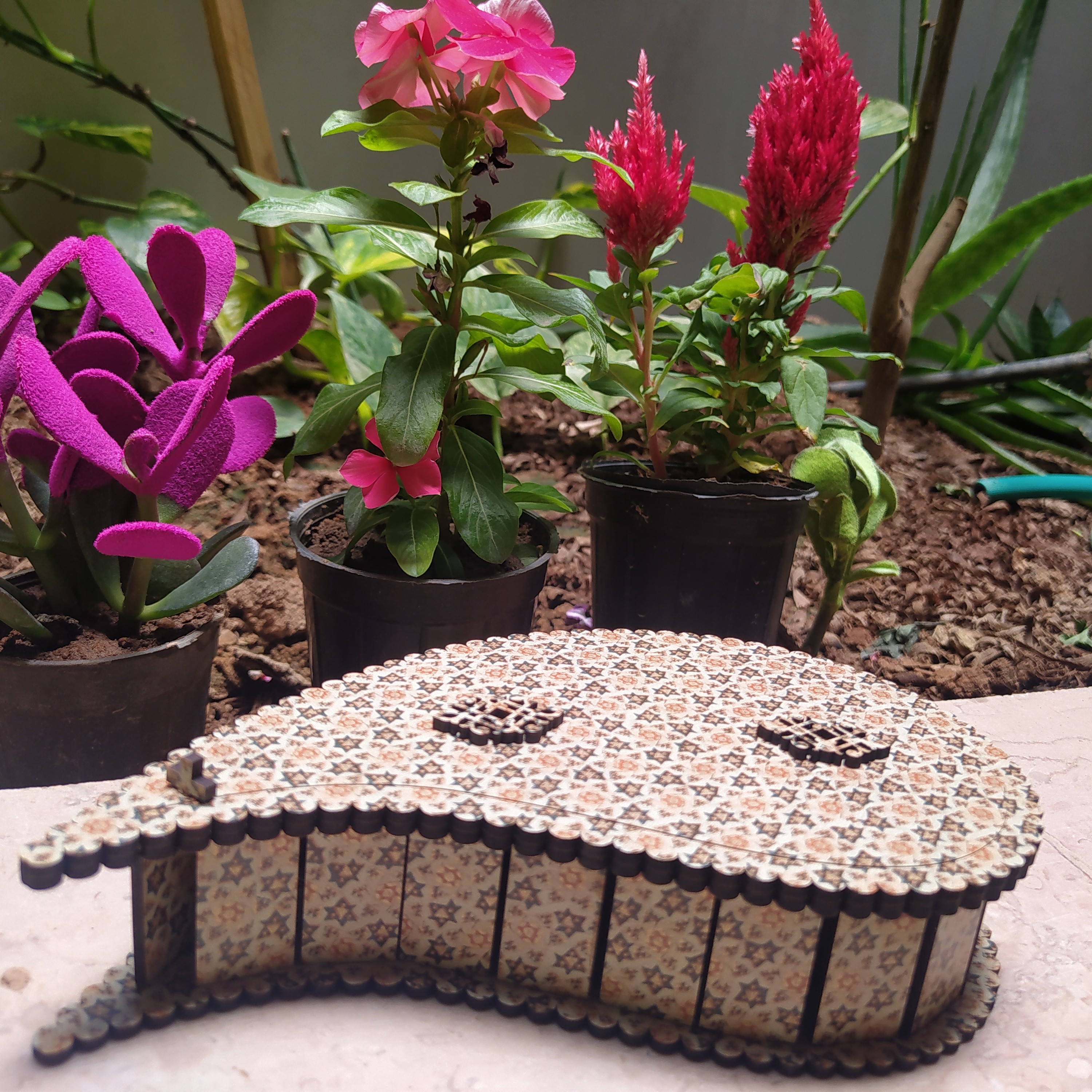 جعبه هدیه ترنج  چوبی ام دی آف