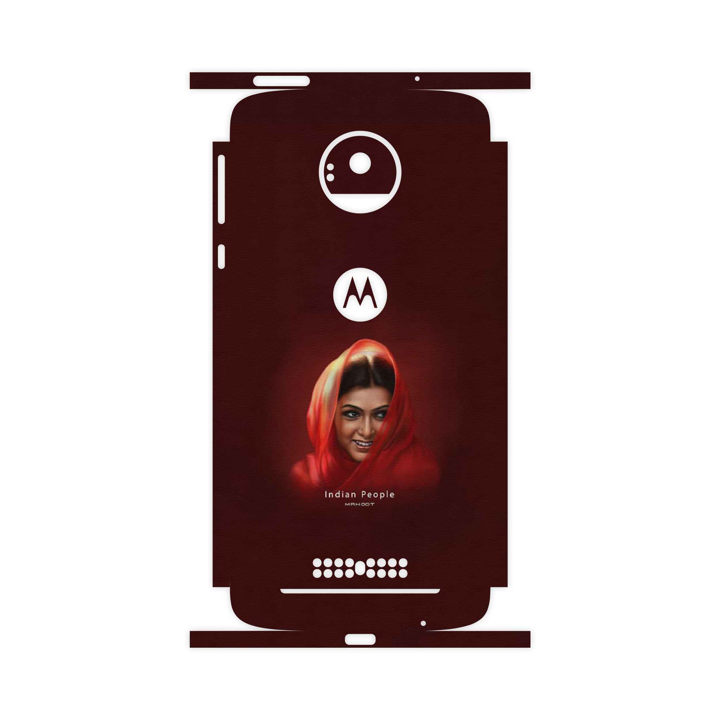 برچسب پوششی ماهوت مدل Portrait of an Indian Woman-FullSkin مناسب برای گوشی موبایل موتورولا Moto Z