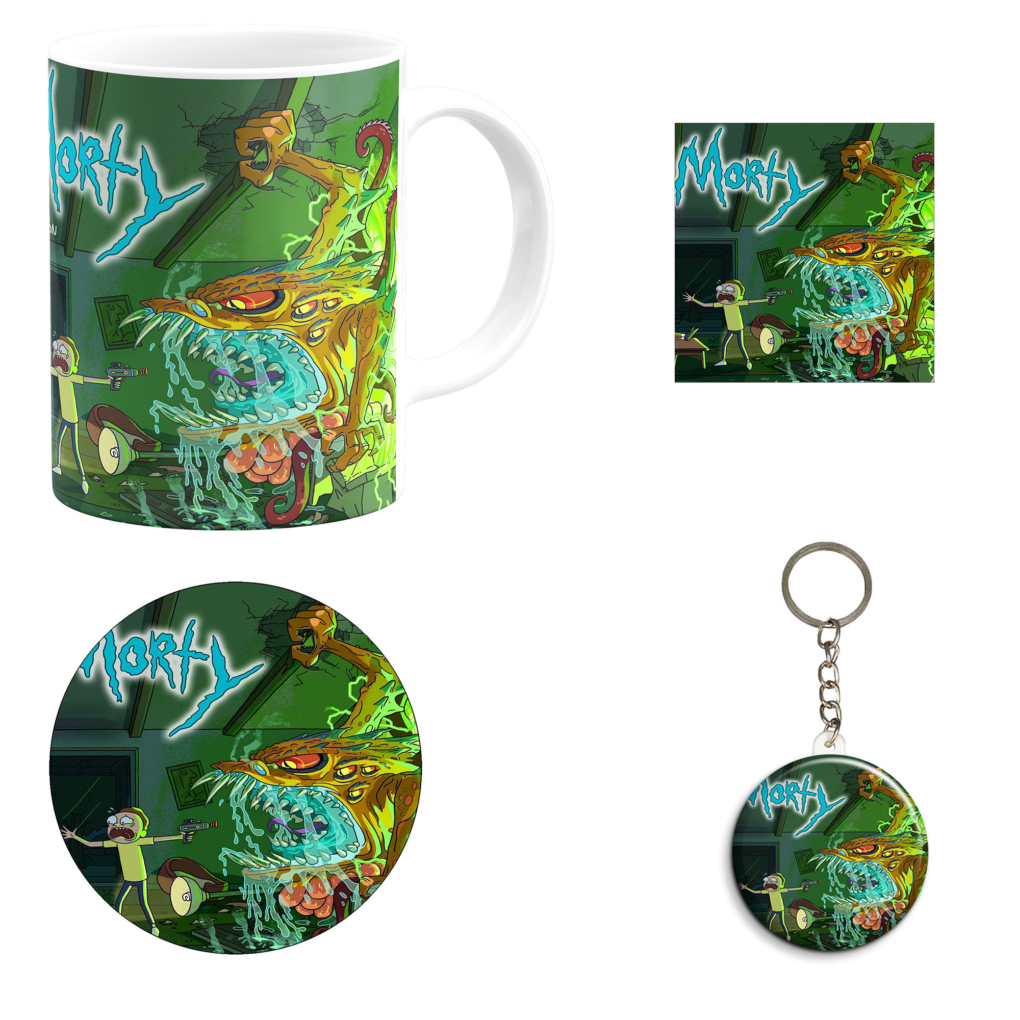 ست هدیه ماگ مدل انیمیشن ریک و مورتی کد M8