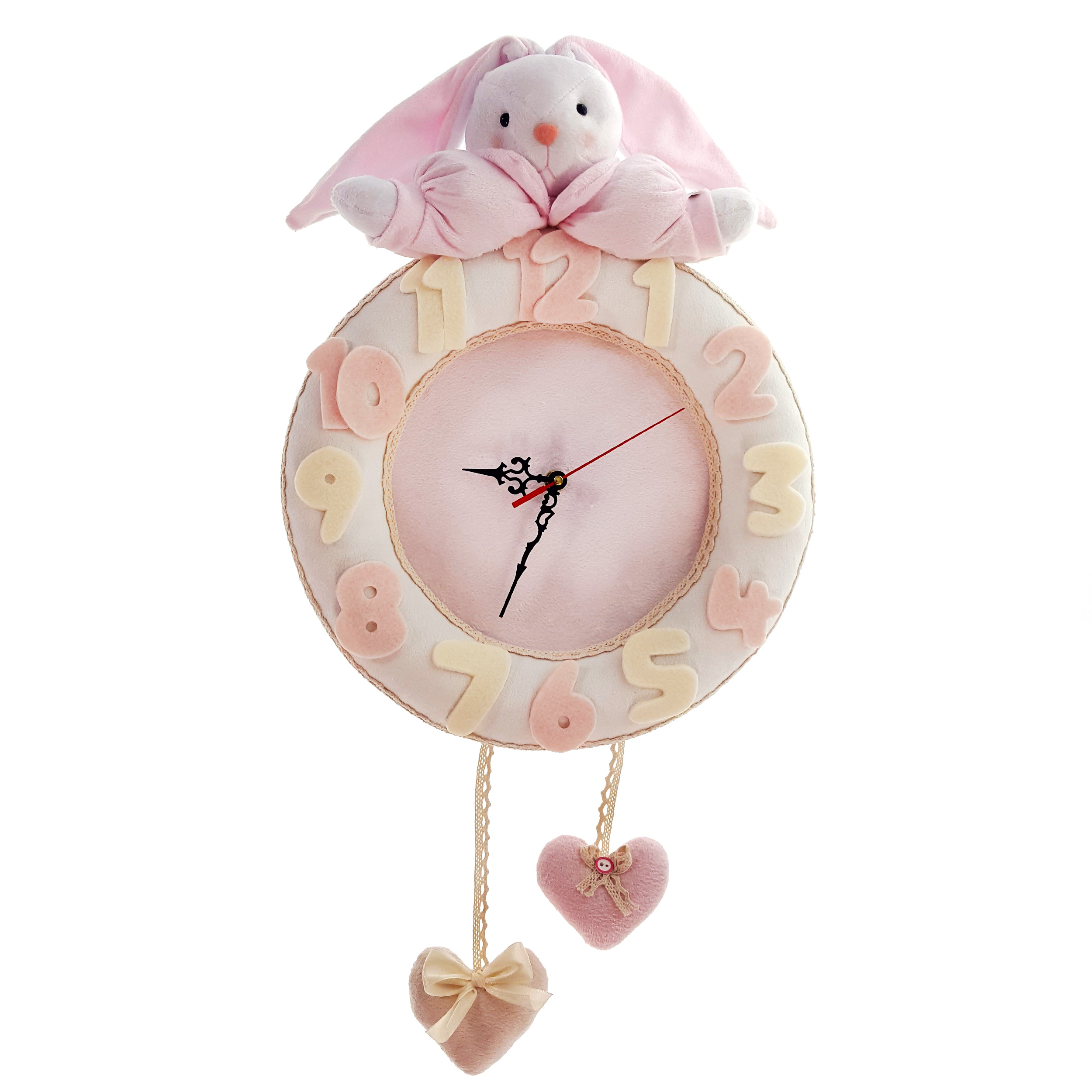 ساعت دیواری کودک نی نی سیس مدل خرگوش رابیت کد W/KH