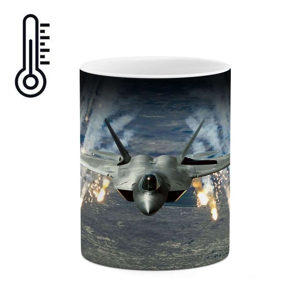 ماگ حرارتی طرح جت جنگی  مدل mgph11027