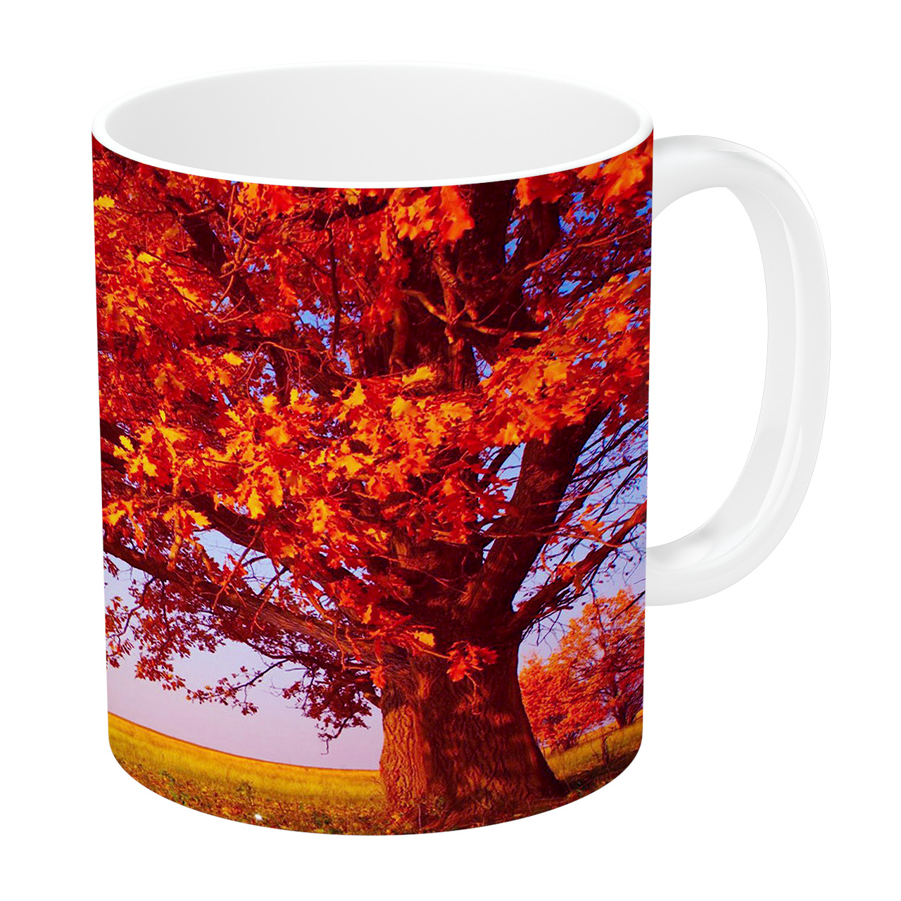 ماگ طرح تک درخت پاییزی مدل NI457