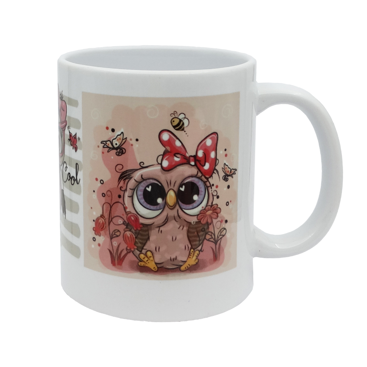 ماگ طرح جغد پاپیون دار و پروانه  کد MD06