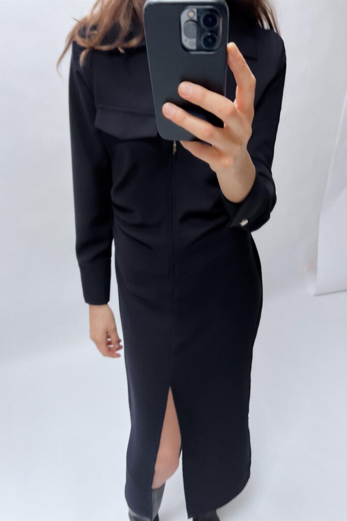 لباس زنانه زارا SHIRT DRESS WITH ZIP | تهران زارا TehranZara