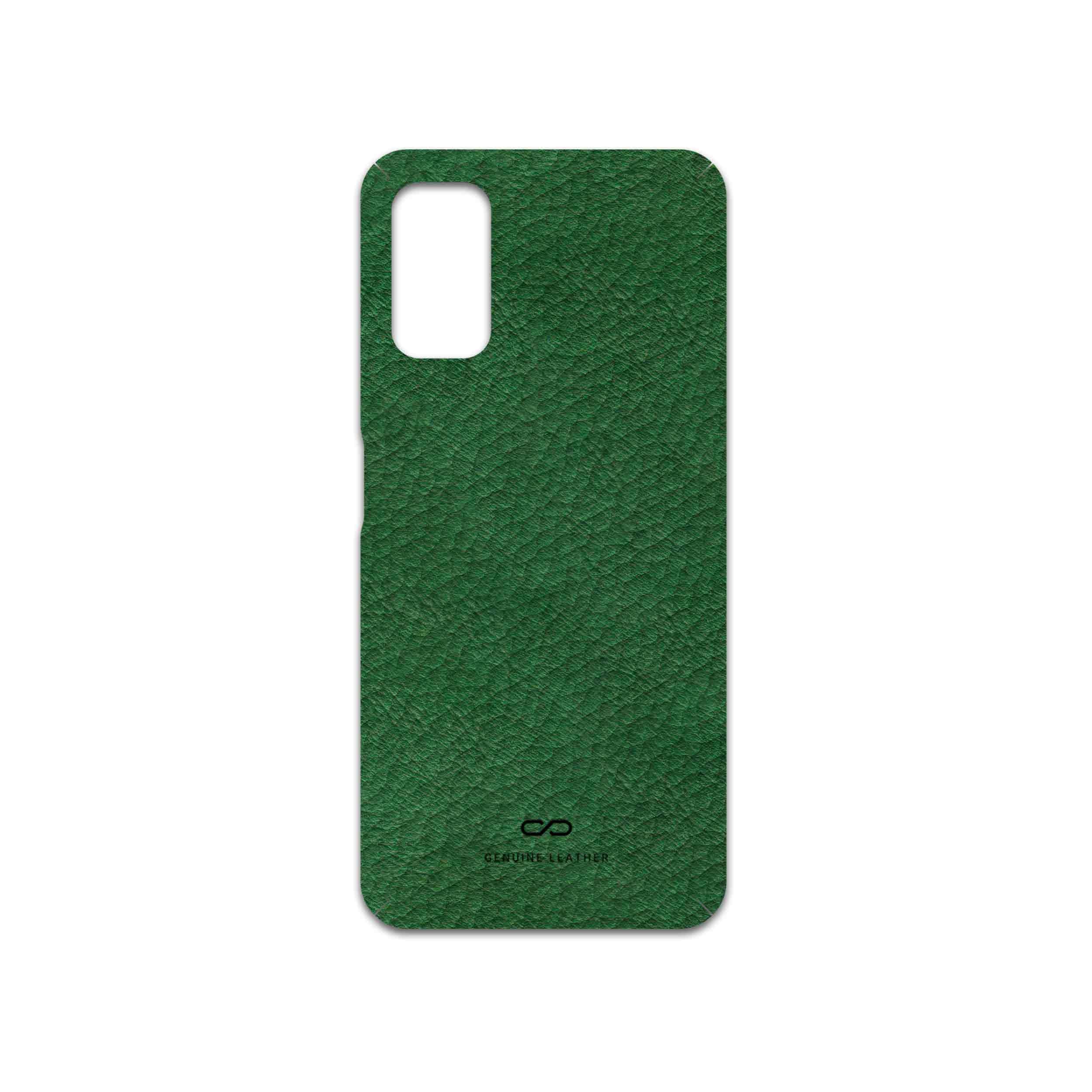 برچسب پوششی ماهوت مدل Green-Leather مناسب برای گوشی موبایل شیائومی Redmi Note 11SE