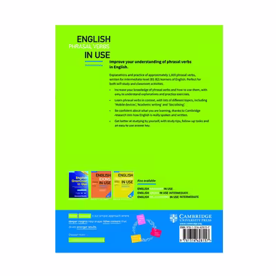 کتاب English Phrasal Verbs In Use Intermediate اثر Michael Mccarthy And Felicity O`dell انتشارات الوندپویان