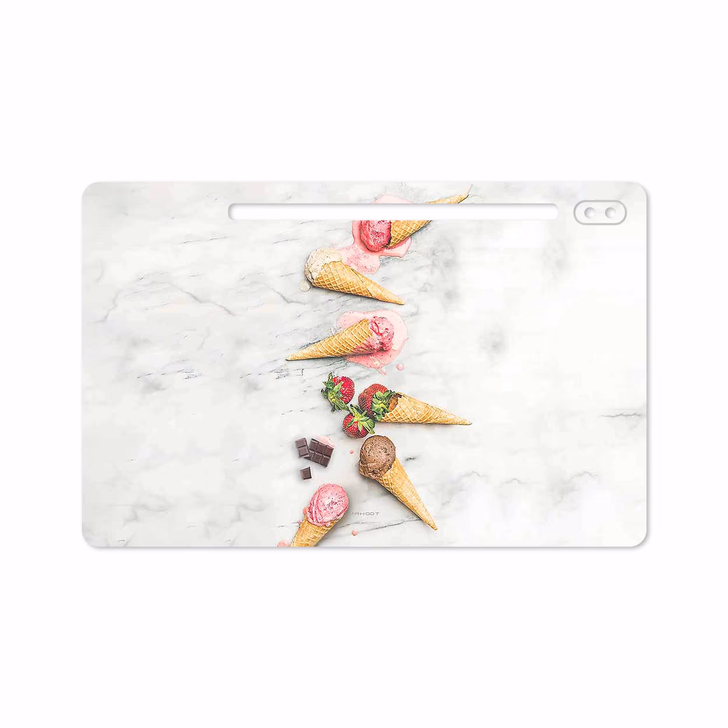 برچسب پوششی ماهوت مدل Funnel ice cream مناسب برای تبلت سامسونگ Galaxy Tab S6 2019 SM-T860