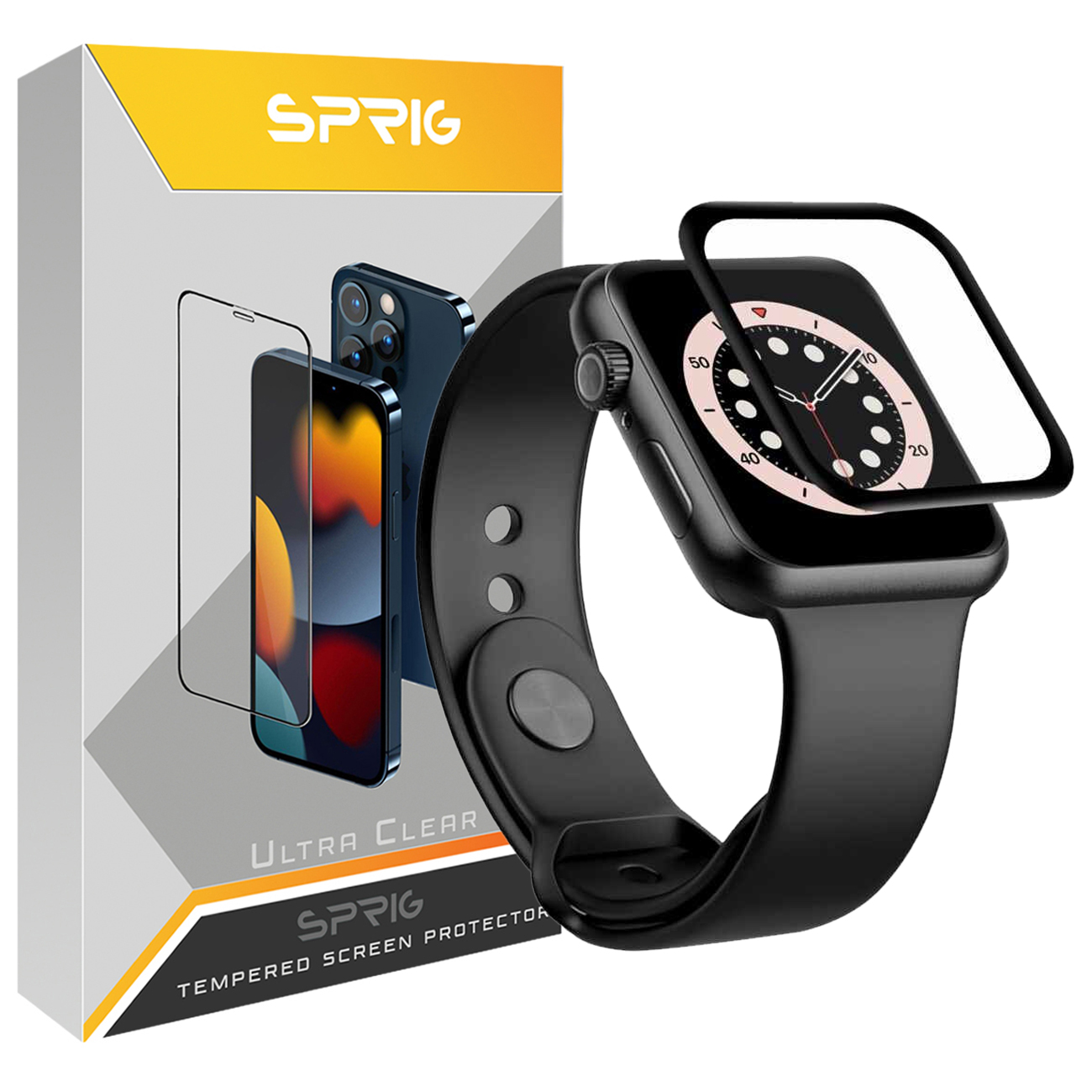 محافظ صفحه نمایش نانو اسپریگ مدل SPG مناسب برای اپل واچ 44mm