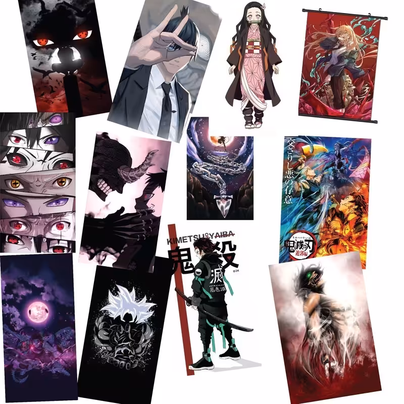 پک ده عددی پوستر طرح انیمه شانسی در سایز 7 در 10 سانتی متر