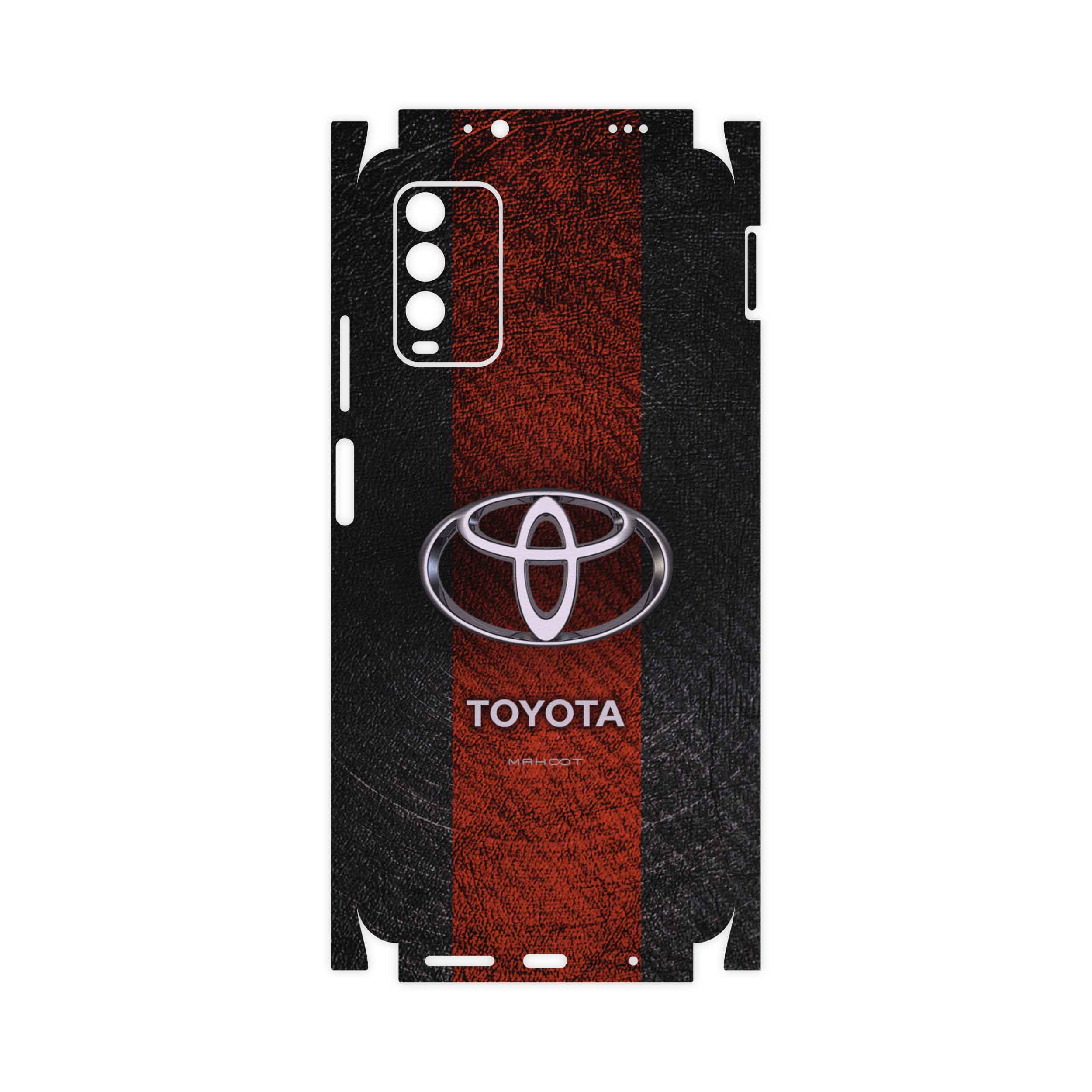 برچسب پوششی ماهوت مدل TOYOTA-Logo-FullSkin مناسب برای گوشی موبایل شیائومی Redmi Note 9 4G