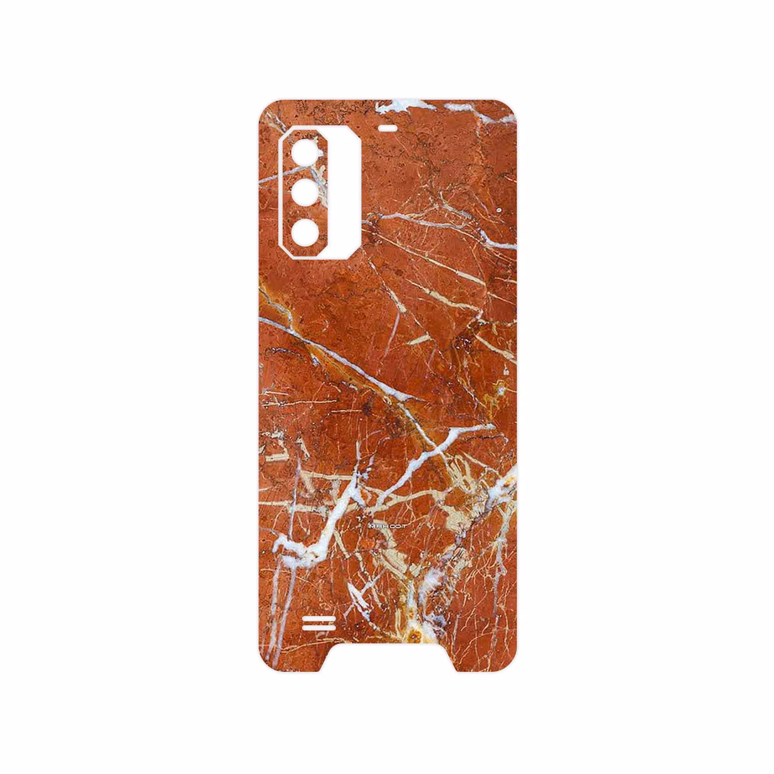 برچسب پوششی ماهوت مدل Red Marble مناسب برای گوشی موبایل یولفون Armor 7