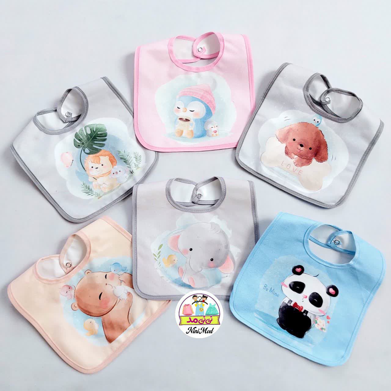 پیشبند نوزادی چاپ حیوانات