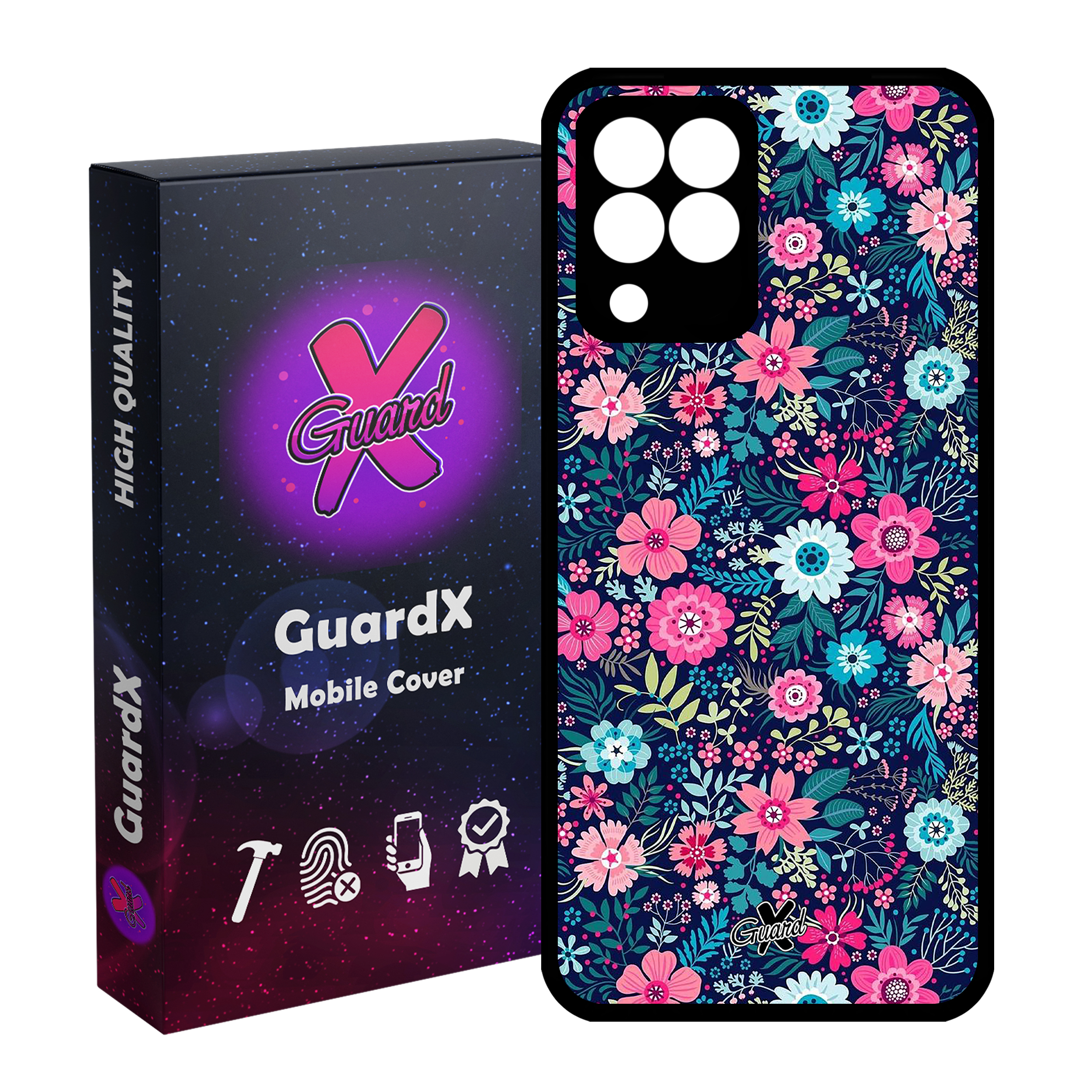 کاور گارد ایکس طرح Flower مدل Glass10210 مناسب برای گوشی موبایل سامسونگ Galaxy M33/M33 5G