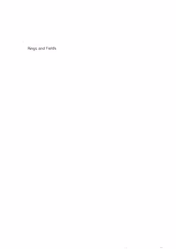 خرید و دانلود نسخه کامل کتاب Rings and Fields