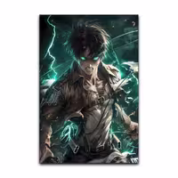 تابلو شاسی گوفی مدل ارن یگر انیمه اتک آن تایتان طرح AOT Eren Yeager Attack on Titan Anime کد GREN32 | دنیای قاب