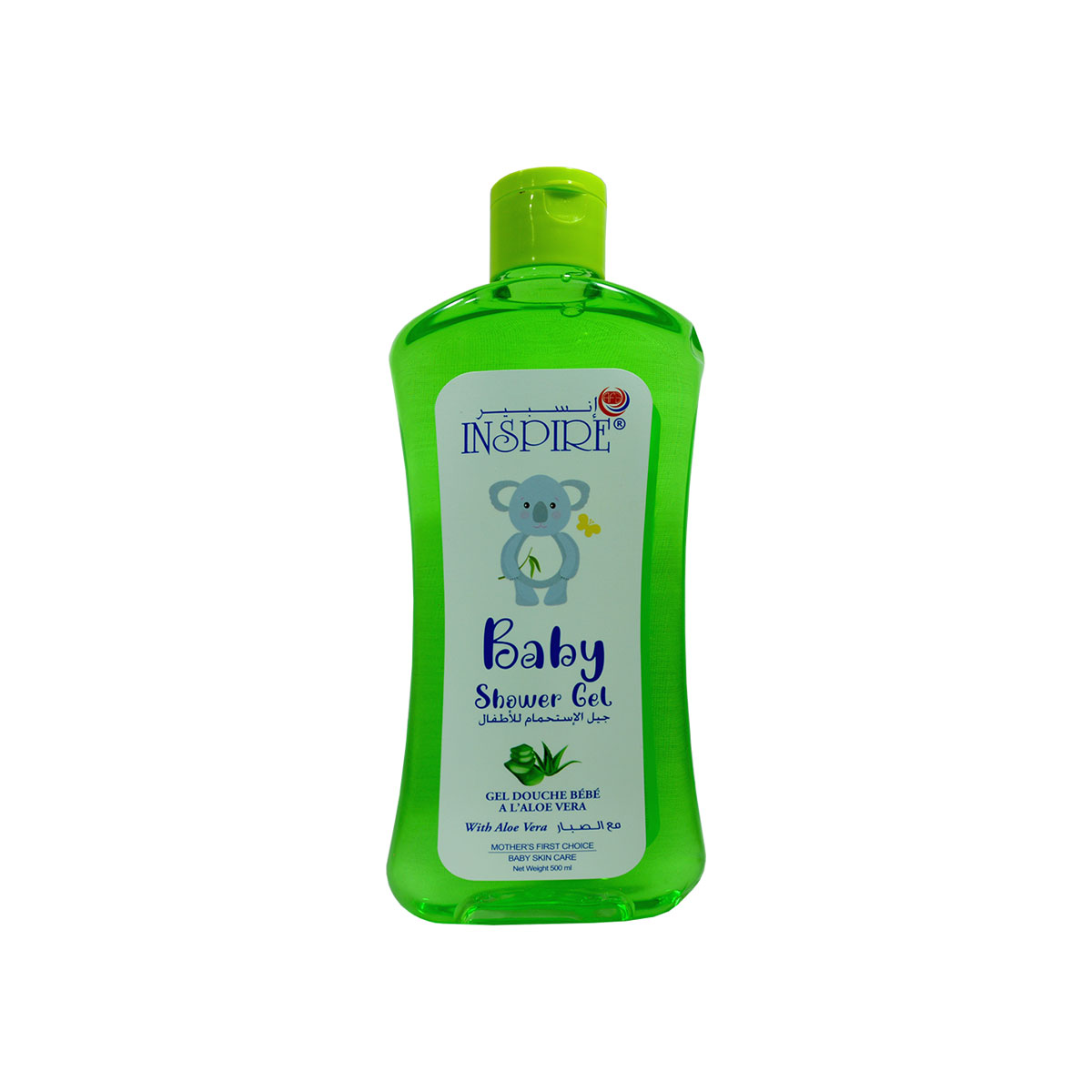 شامپو سر و بدن کودک انسپیر مدل aloe vera حجم 500 میلی لیتر