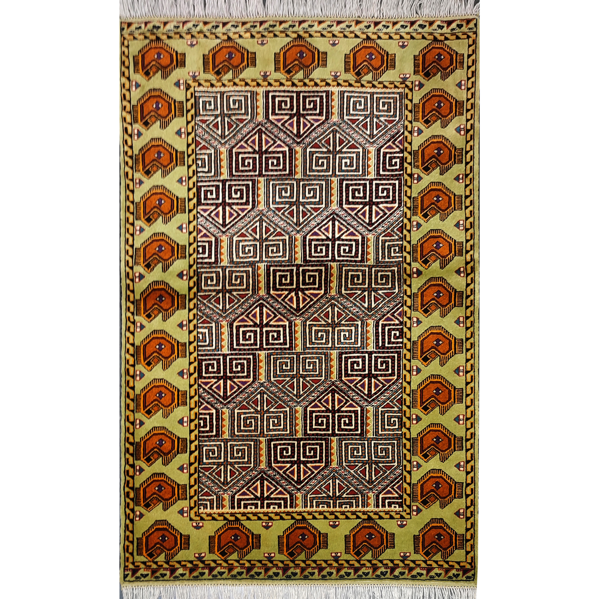 فرش دستبافت یک و نیم متری طرح مدرن کد AA451