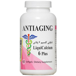 سافت ژل لیکوئی کلسیم 6 پلاس آنتی ای جینگ