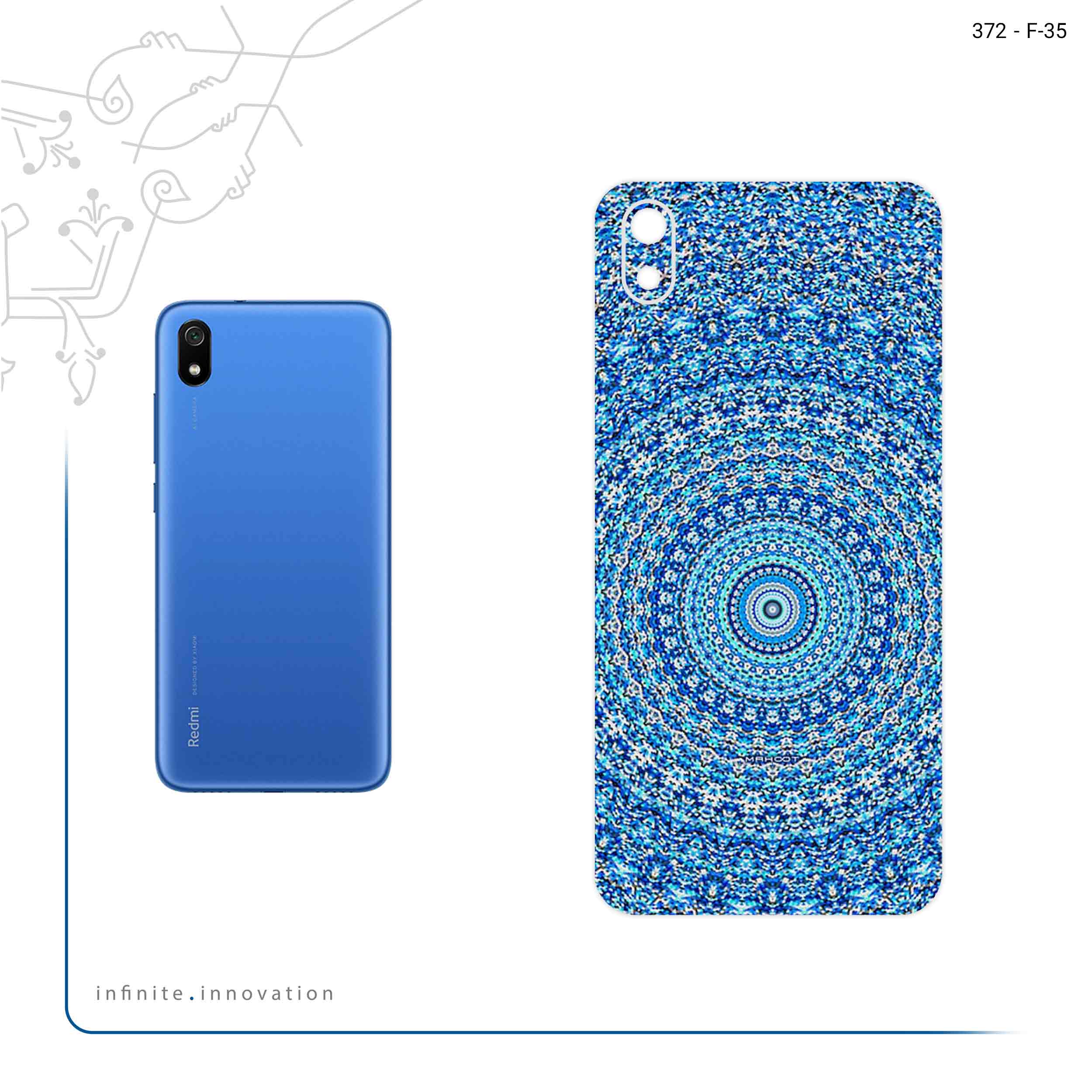 برچسب پوششی ماهوت مدل Mandala Design 1 مناسب برای گوشی موبایل شیائومی Redmi 7A