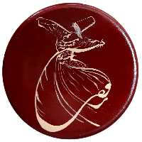 بشقاب دیوارکوب سفالی مدل رقص سما