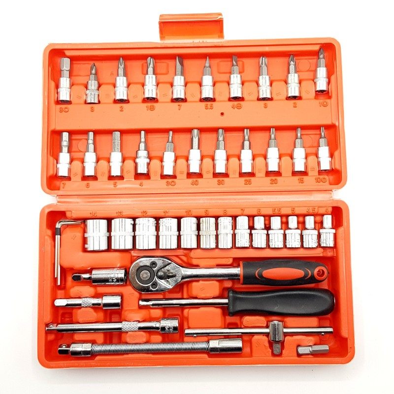 آچار بکس کریتور مدل G-10046 مجموعه 46 عددی