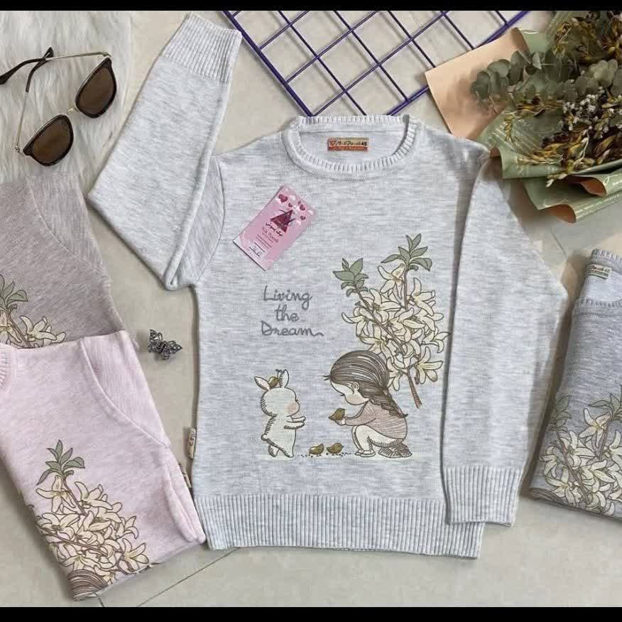 بافت گپ دخترانه پاییزه طرح دریم سایز40