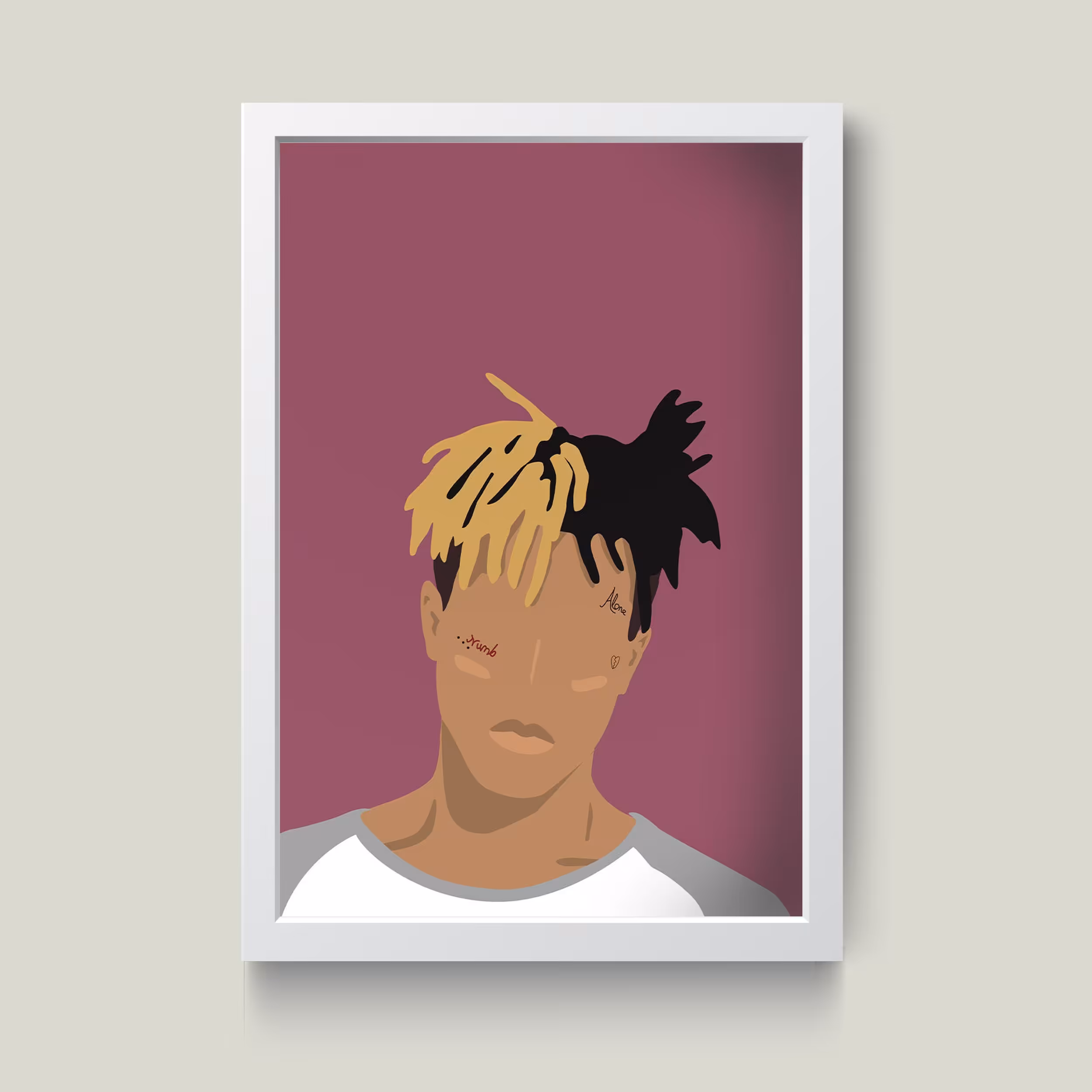 تابلو مدل مینیمال XXXTENTACION کد S2512-w