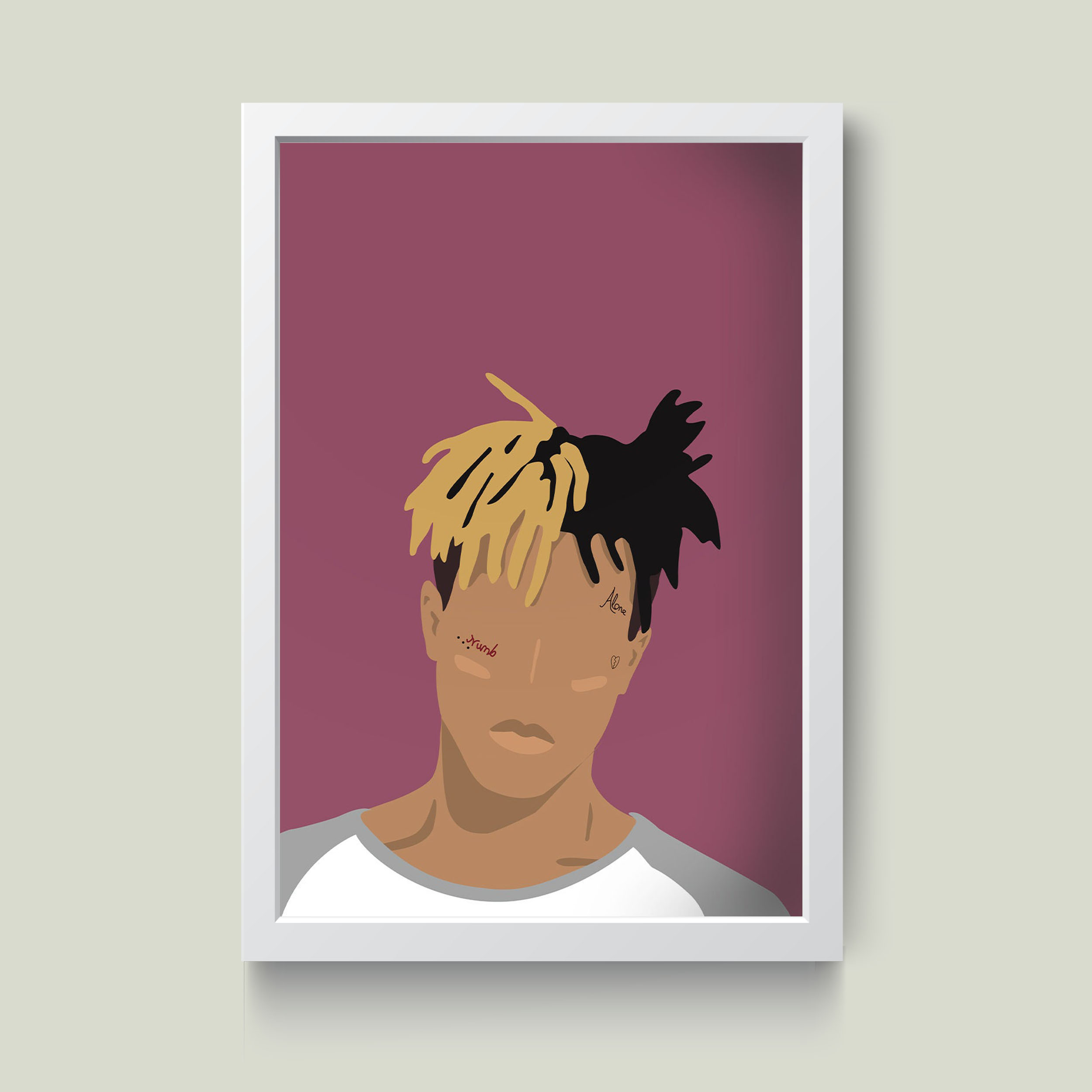 تابلو مدل مینیمال XXXTENTACION کد S2512-w