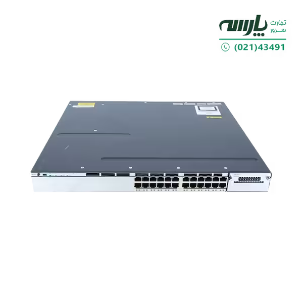 سوئیچ شبکه سیسکو 24 پورت WS-C3750X-24P-E