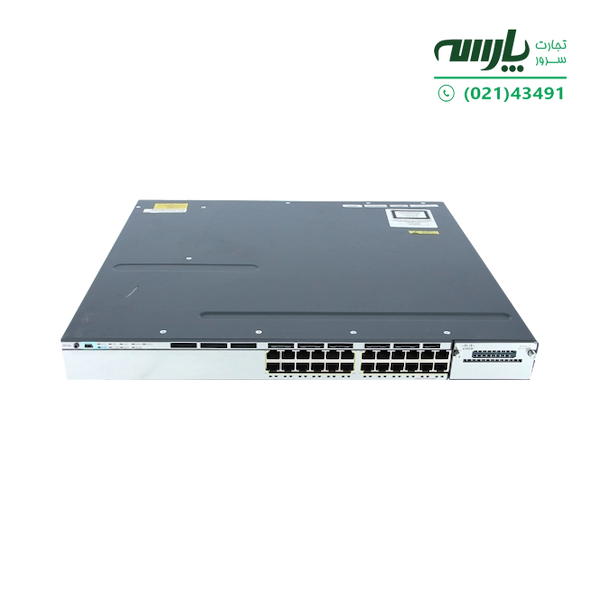 سوئیچ شبکه سیسکو 24 پورت WS-C3750X-24P-E