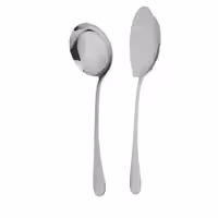 کفگیر و ملاقه صنایع استیل ایران مدل پارما مجموعه 2 عددی کد 888