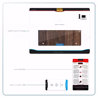 برچسب پوششی ماهوت مدل Dark Walnut Wood مناسب برای تبلت سامسونگ Galaxy Tab S2 9.7 2015 T810