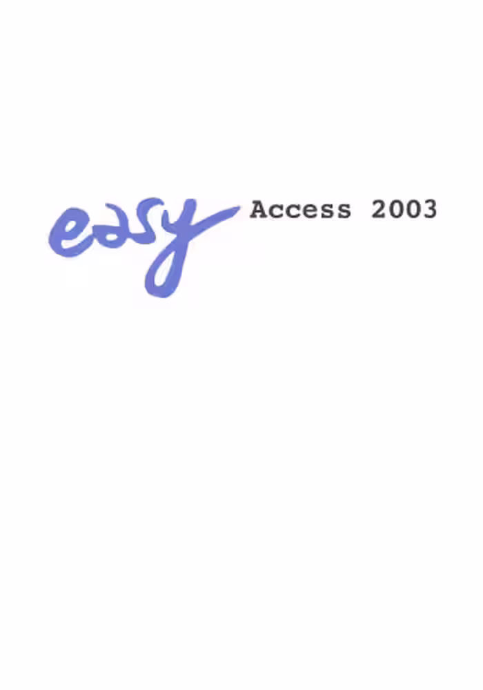خرید و دانلود نسخه کامل کتاب Easy Access 2003.