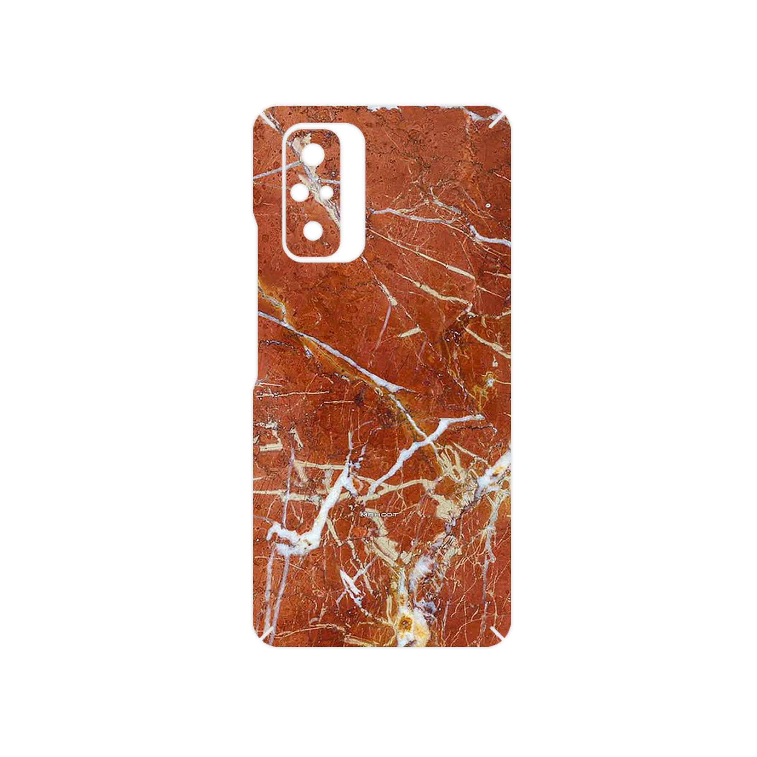 برچسب پوششی ماهوت مدل Red Marble مناسب برای گوشی موبایل شیائومی Redmi Note 10 Pro Max