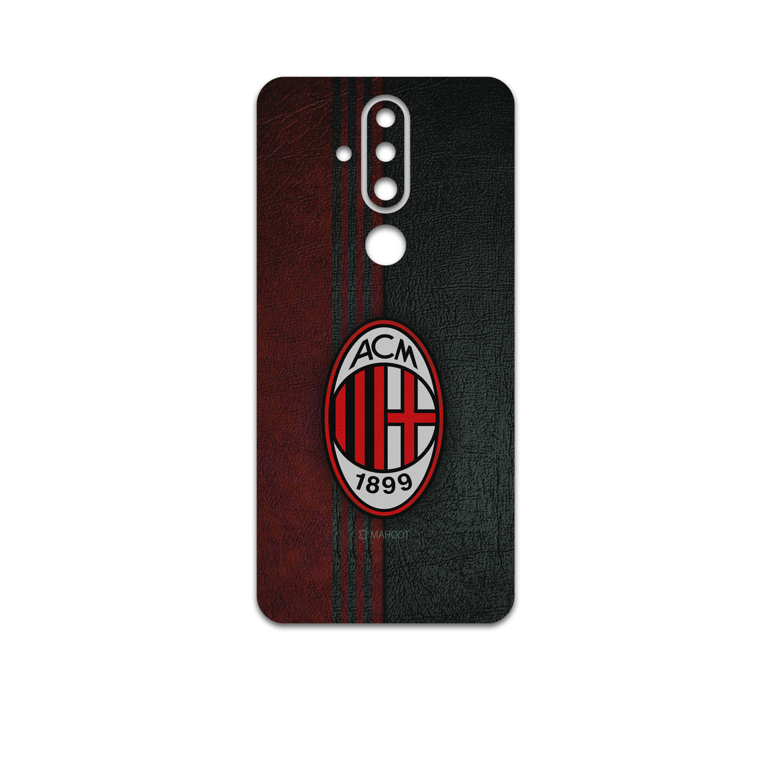 برچسب پوششی ماهوت مدل AC-Milan-FC مناسب برای گوشی موبایل نوکیا X71